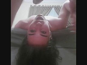 Upside-Down Throat Fucking: Hardcore Amateur Bj