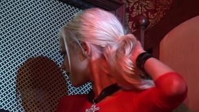delta white has her pussy worked over in the red room