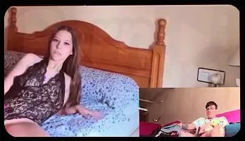 Blonde Babe's Sizzling Video Call