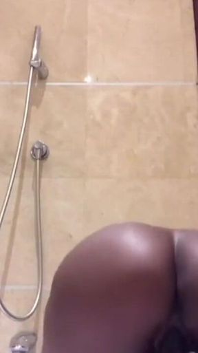 Elena Riding Her Fat Big Dildo in the Shower While Thinking About Stepdad