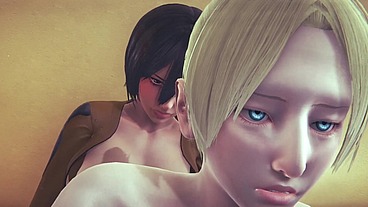 Short Teaser Futa Mikasa fucks Historia - AOT Hentai