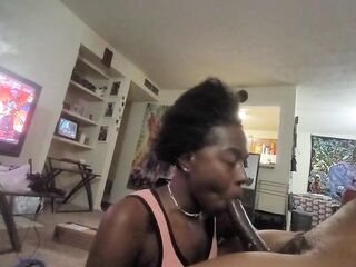 Brothers Girlfriend comes over to give me some mouth