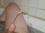 Another desperate pee with a full hard on
