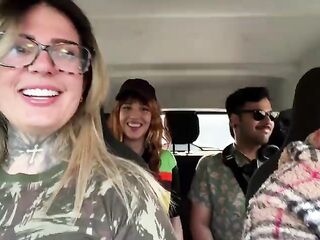 Unprecedented fast food worker becomes a porn actress! And we called a follower to bang and suck her off inside the car in public.