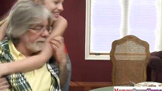 Mamma watching goddess stepdaughters facial