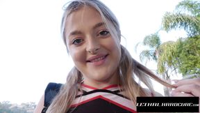 LethalHardcore - Hot Blonde Cheerleader Babe Getting A Hot Juicy Fuck