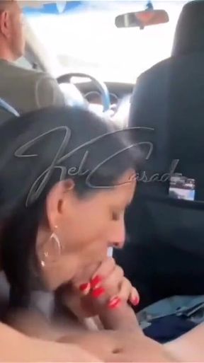 While My Husband Was Driving, I Went to the Back Seat to Give It to the Young Man