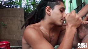 Public Raw Cock for Latin Dude