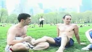 FootFriends.com: Boris beside dirty Jimmy barefoot grappling