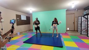 BTS Video of Lizzie vs Sasha Boxing