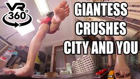 VR360 Asian Giantess destroys your city - Part 2