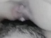 Big clit orgasm on a trans wet pussy