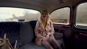 Fake Taxi - Caty Kiss in tight stockings POV blowjob