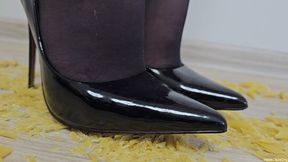Crushing Pasta in Stiletto Heels