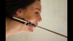 Cindy Gets Hogtied, Cleavegagged, And Stripped