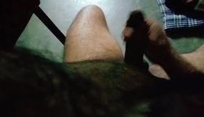 The perfect view of my black thick dick