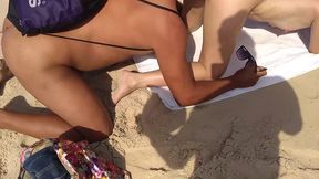 exhibitionist wife slut nude beach voyeur cock teasing.