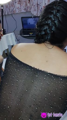 Sticking to Husband Sissy Full Video We Play with Long Dildo