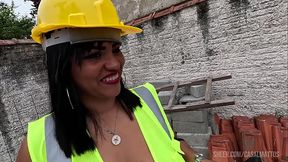 Trabalho e Tes&atilde_o: A Masturba&ccedil_&atilde_o Selvagem da Arquiteta em Plena Obra!