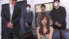Big boobed japanese bitch gangbanged and pussy stuffed with cum from lots of cocks