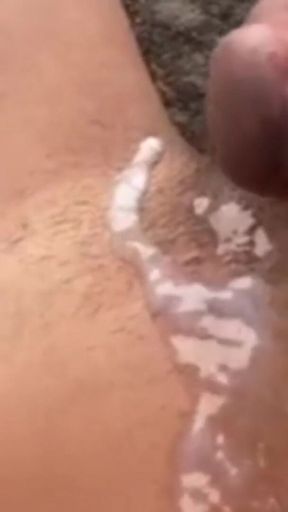A Cumshot to Relieve Stress in the Backyard