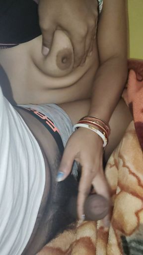 Handjob Help Stepsister