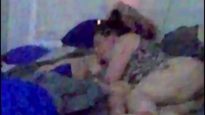 Big Ass MILF sucks huge white cock in homemade BWC scene