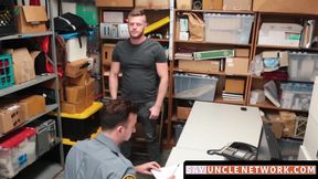 SayUncleNetwork.com - Bareback banged thief gets raw punishment for stealing