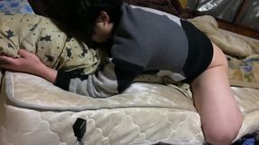 Japanese twink gets wrecked by endless cum drip solo session