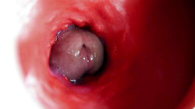 A big beautiful cock flows abundantly inside a wet slippery hole and smacks!