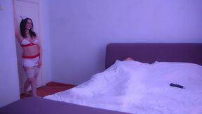 perverted male piss on tits his girl s and ass to mouth fuck her, and she gets cumshot.