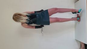 Lady Latisha - Diego Dolcini Stilettos - Trampling CBT Shoejob - Horizontal View