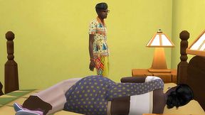 Indian step mom helps son with sex education and gets satisfied at night