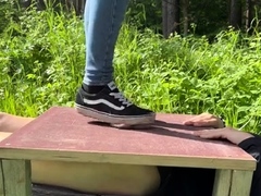 MRS Larry Cock Trample with socks