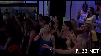 Plenty of gang bang on dance floor blow jobs from blondes wild fuck