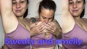 Sweaty and smelly after the gym