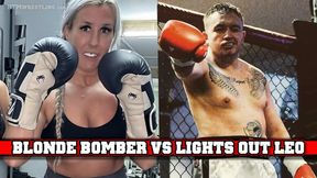 Real Mixed Boxing Sparring - Blonde Bomber vs Lights Out Leo