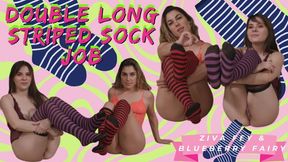 4K Ziva Fey Long Striped Sock Job With Blueberry_Fairy