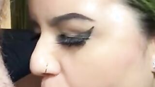 Slow Motion BBW FELLATIO with Cum into Mouth