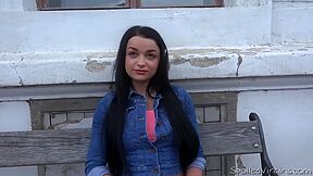 teen 18+ Virgin Gets Laid For The First Time With Two Horny Studs - Dasha