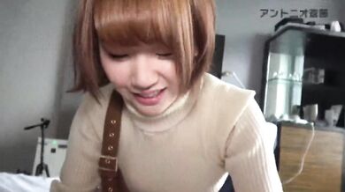 Platinum beauty takes sloppy Jap blowjob POV raw