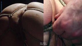 Blindfolded Enema Race Sluts Gush 1800ml Bellies Destroyed