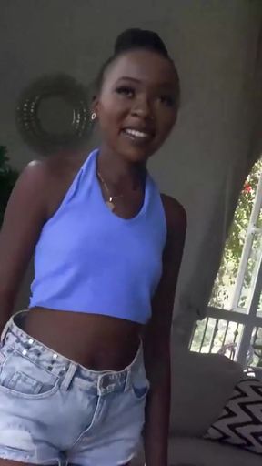 Spectacular moment from &quot;Petite Ebony Teen Used For Hardcore Interracial Sex At Casting Call&quot;