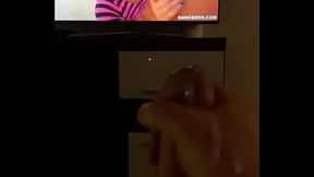 August ames  handjob with pornstar