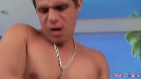 Shemale bareback and creampied