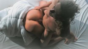 Blanket Wrestling Turns to Rough Hardcore Sex