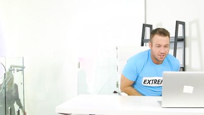 Dillion Harper sucks Chad Whites cock in kitchen