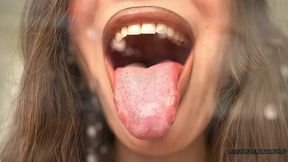 bratty girl spits all over losers face verbal humiliation