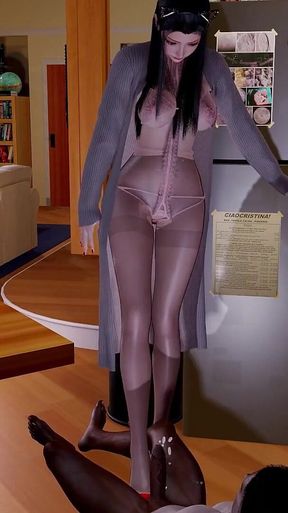 3D Hot Asian Stepmother Cheating with Her BBC Stepson