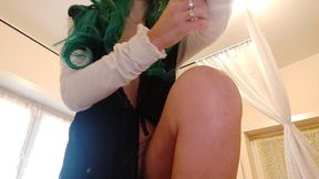 wearing stockings excites me, and so i fuck my anus and ... i drive you crazy, don t you believe it? look!